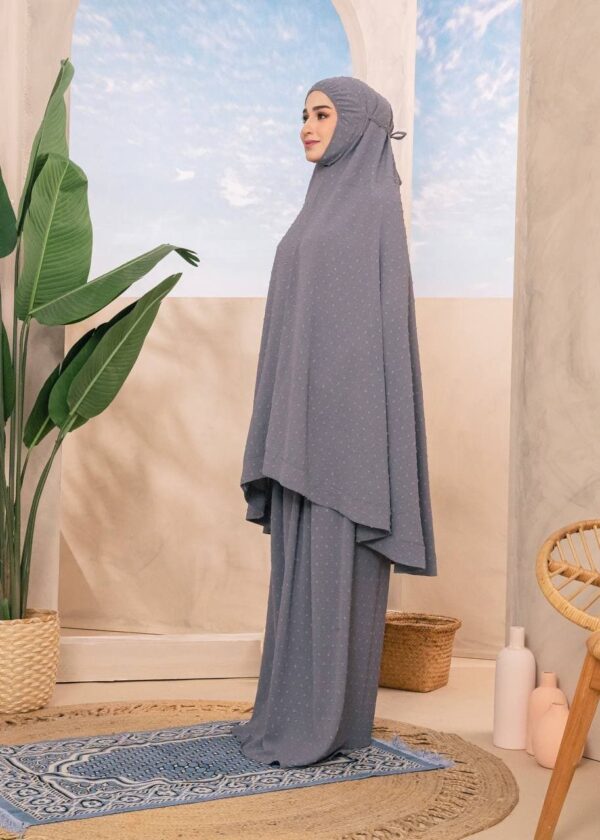 Telekung Ameena (Grey)