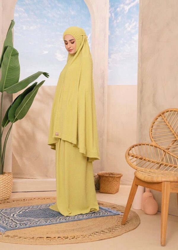 Telekung Ameena (Lime)