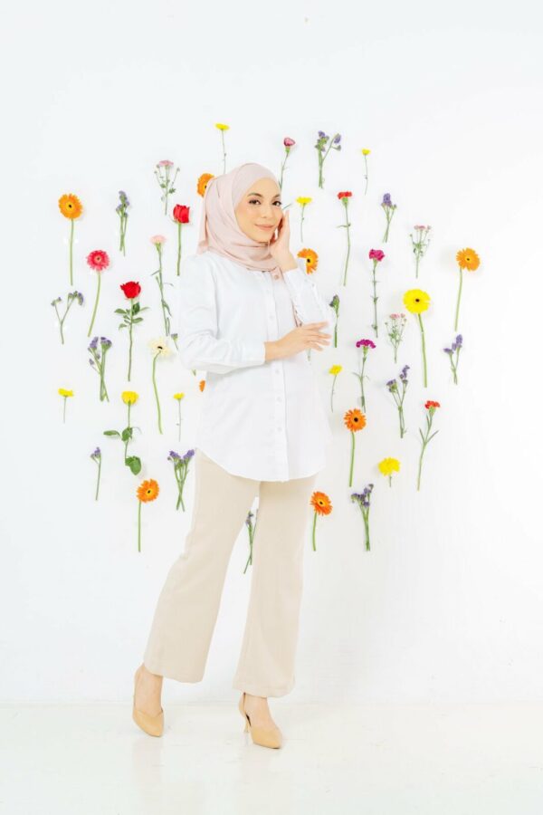 Clara Puff Top (White)