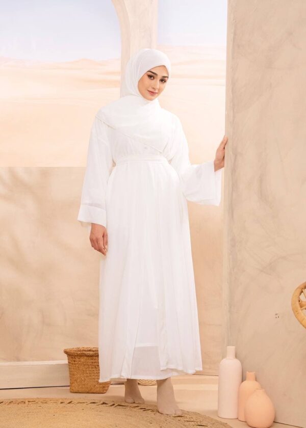 Fatema Abaya (White)