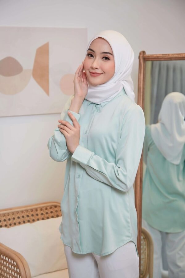 Clara Puff Top (Mint Green)