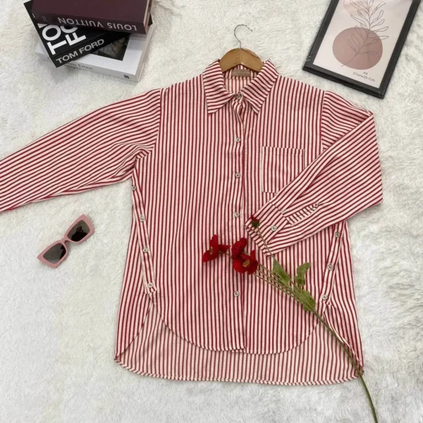 Luna Stripe Top (Pink)