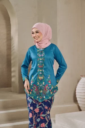 Kebaya Seroja (Teal)