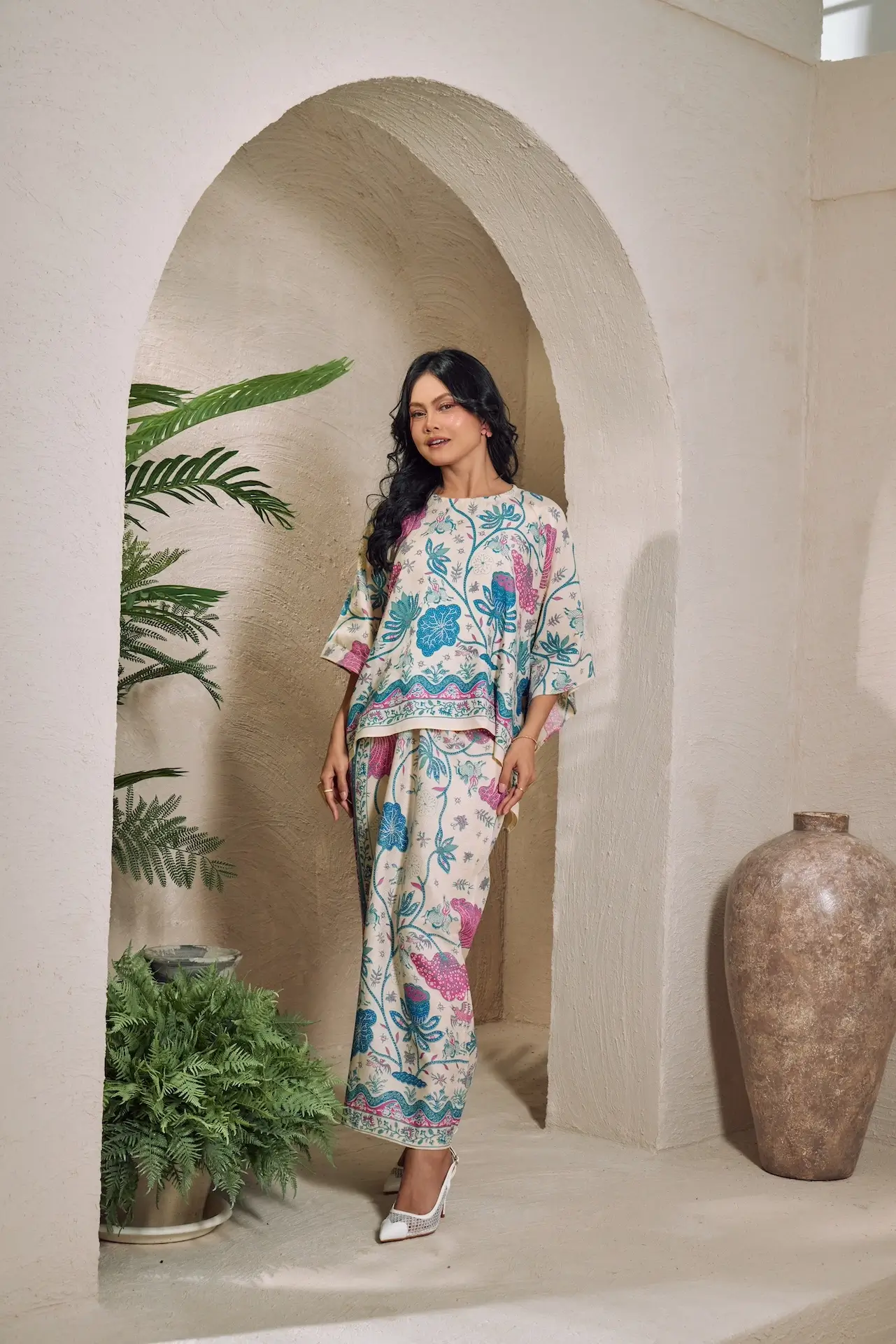 Kurung Mekar Batik (Soft Blue) - Image 4