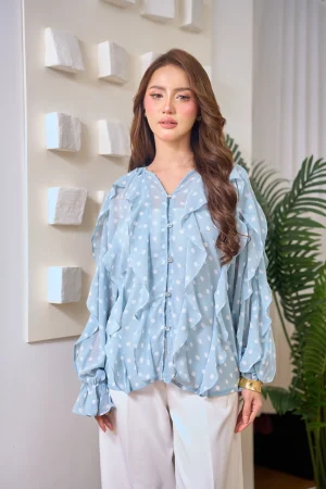 Melisa Polka Soft Blue