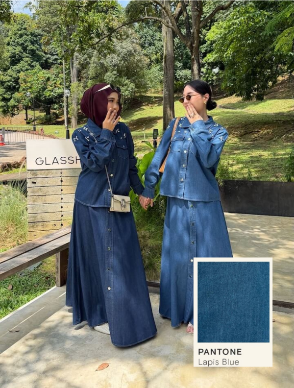 Zara Denim Set (Lapis Blue)