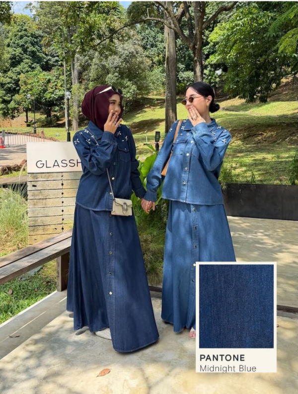 Zara Denim Set (Midnight Blue)